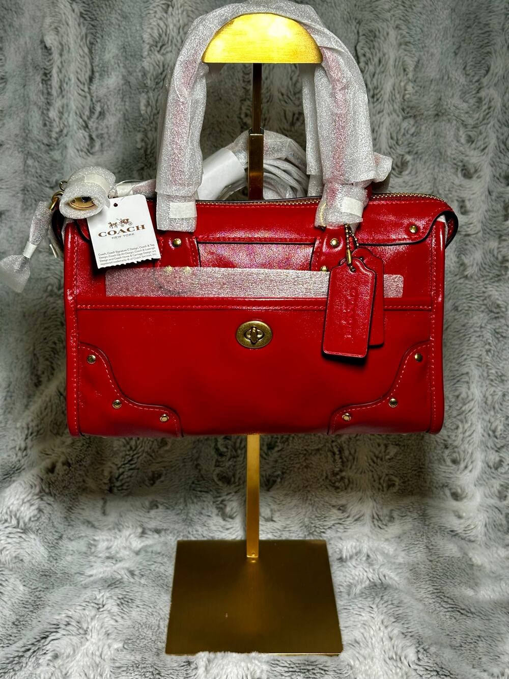 BNWT COACH Rhyder Satchel Bag 24 - Japanese Exclusive Poppy Red